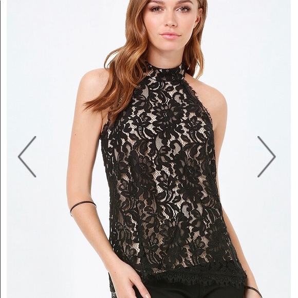 Bebe emerald green lace tank top - Picture 5 of 6